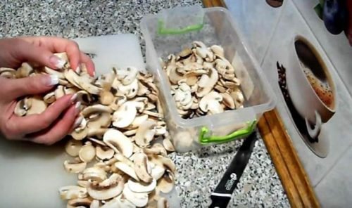 Подготовка свежих грибов к заморозке