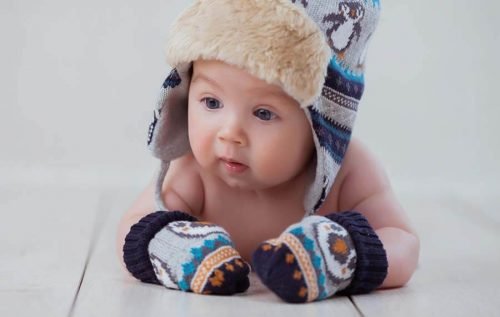 рукавички для новорожденных